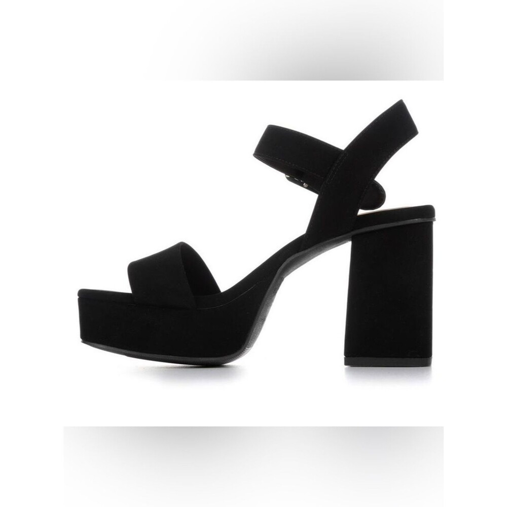 Y-NOT MACEY PLATFORM DRESS SANDALS Black Size 8